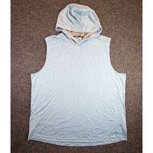 Russell Sleeveless Hoodie Mens 2XL Light Blue Dri-Power 360 Training RM29224B